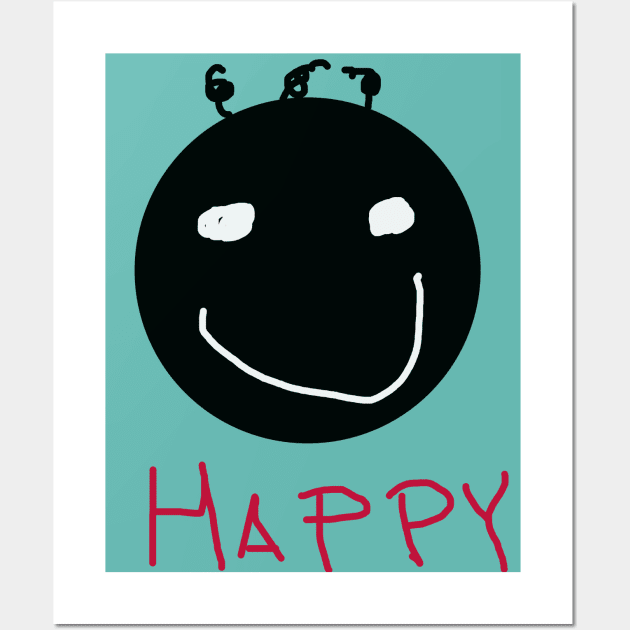 Happy Baby Face Wall Art by Eigo Wild